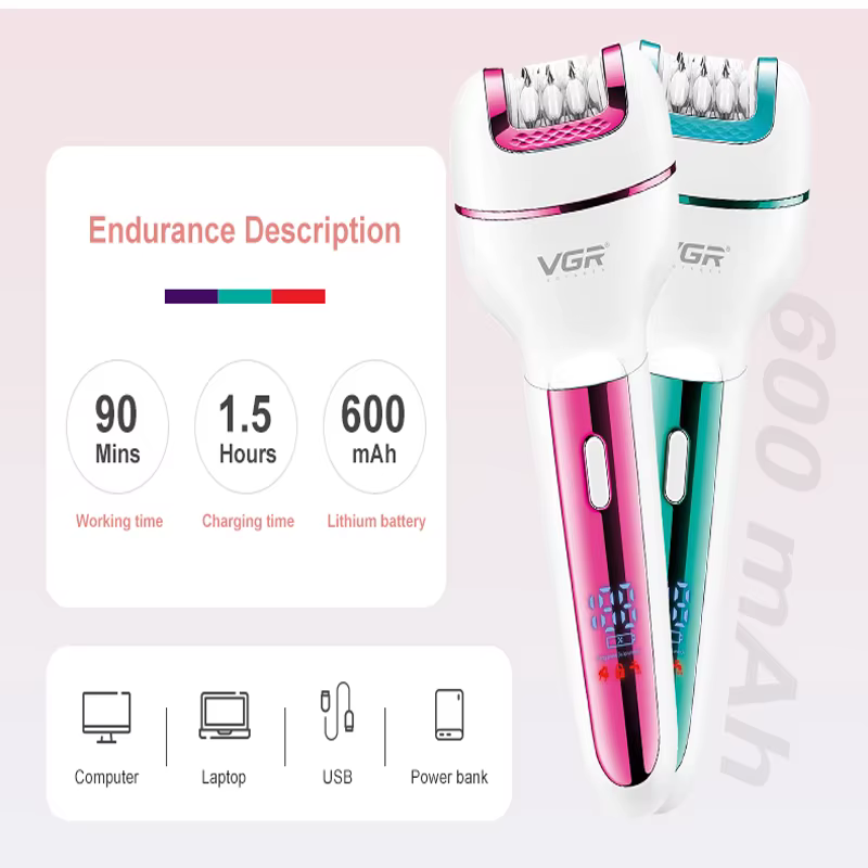 Épilateur électrique 3 en 1 aste pour femme