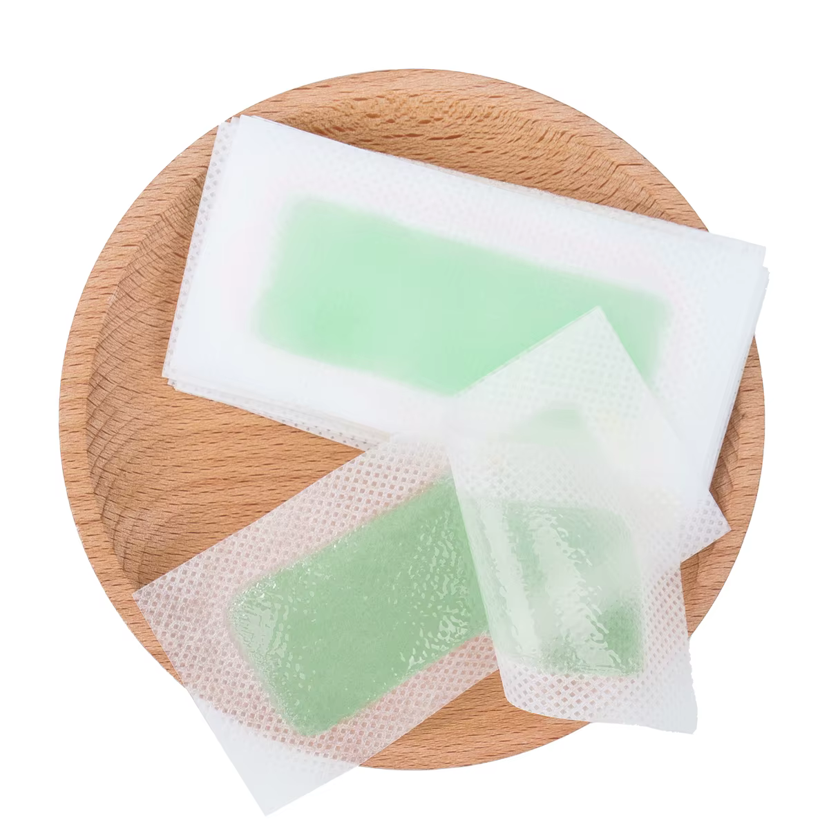 15 Bandes de cire dépilatoire jetables parfumées à l'aloe vera