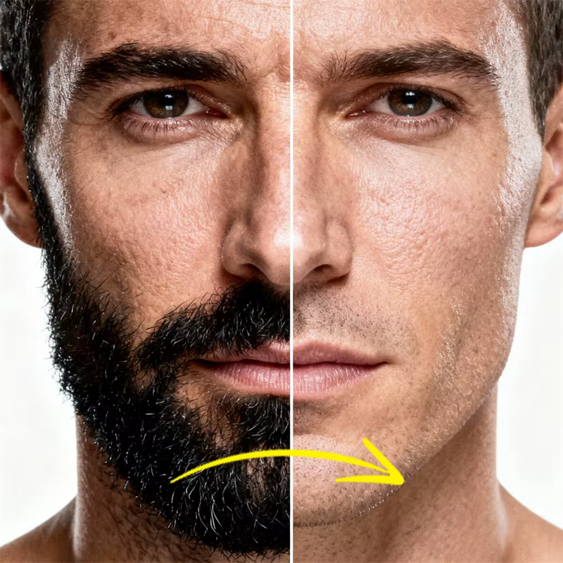 Gel de Rasage Homme Adoucissant pour Pattes et Barbe