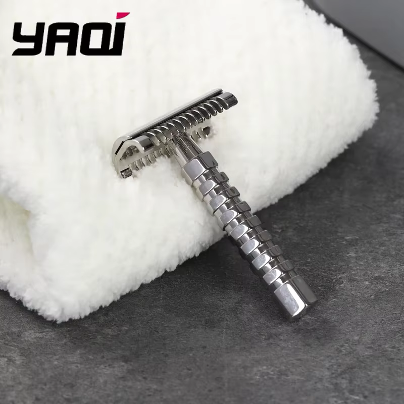 Rasoir de sécurité inclinable réglable en acier inoxydable Yaqi Matte Torqx 2026 - Outil de toilettage pour hommes