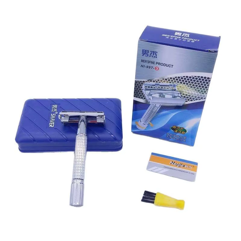 1 Rasoir manuel en acier inoxydable