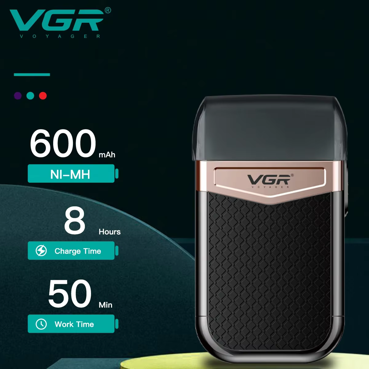 VGR rasoir rasoir électrique tondeuse à cheveux alternative Machine de découpe de barbe professionnelle Machine de rasage Portable pour hommes V-331