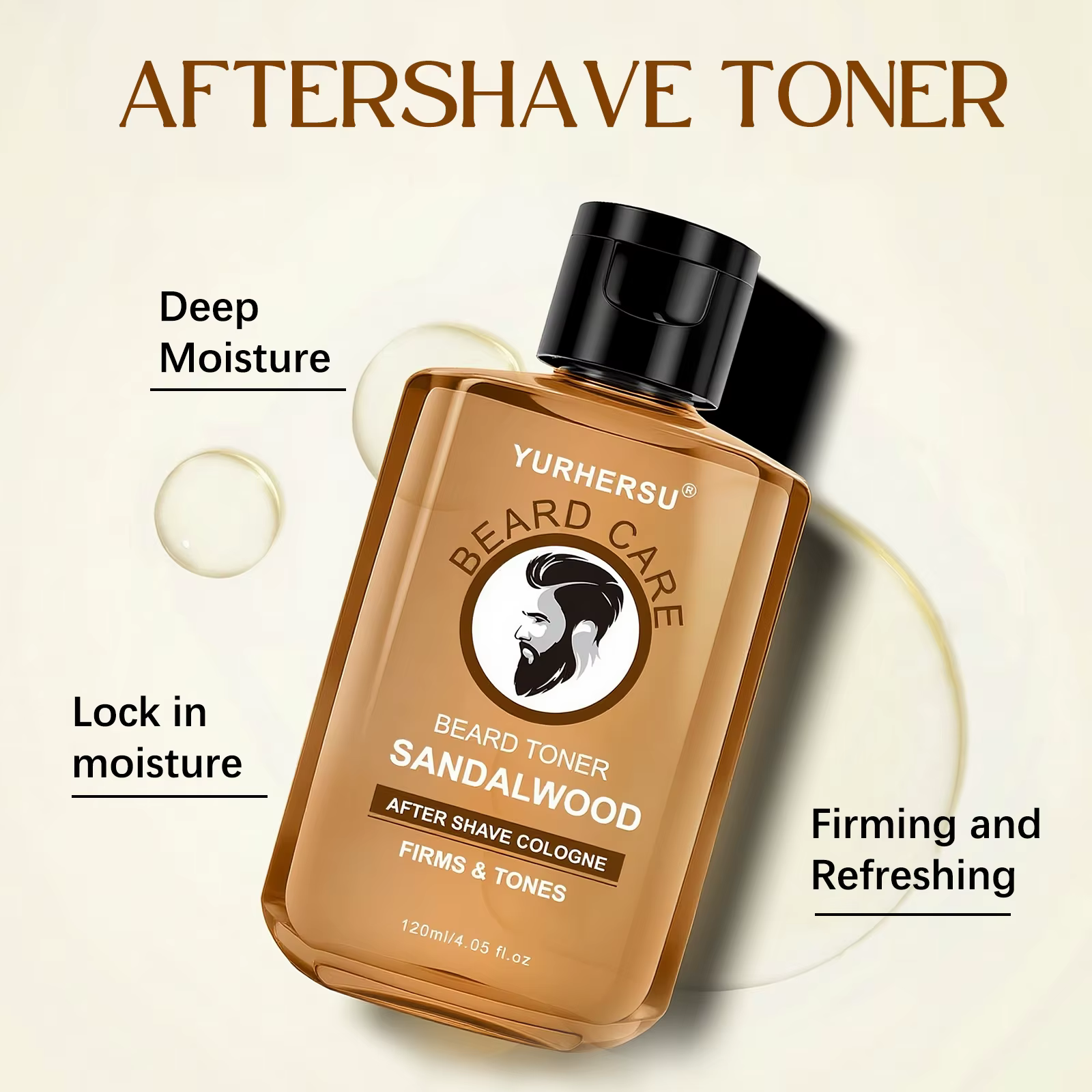Après-rasage pour hommes - Centella asiatica Natural Absorbe rapidement pour nettoyer et toner la peau pour une