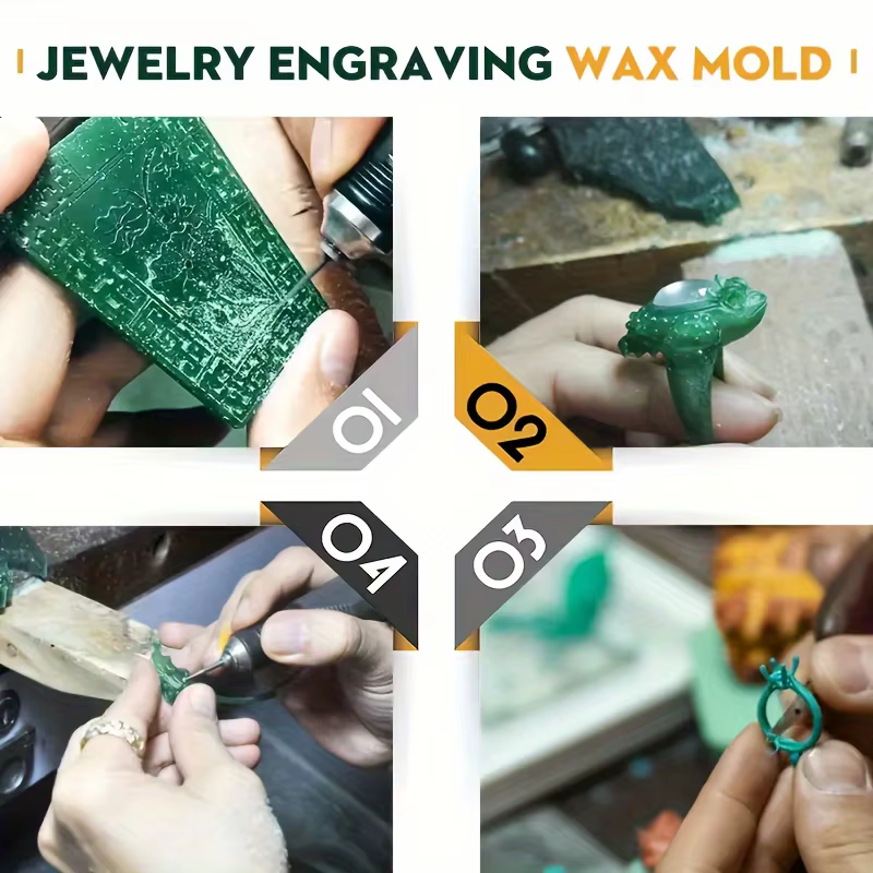 Plaques de cire à modeler professionnelles pour bijoux, pour bagues et bracelets, multi-épaisseurs, durables, réutilisables, outil de gravure et de moulage