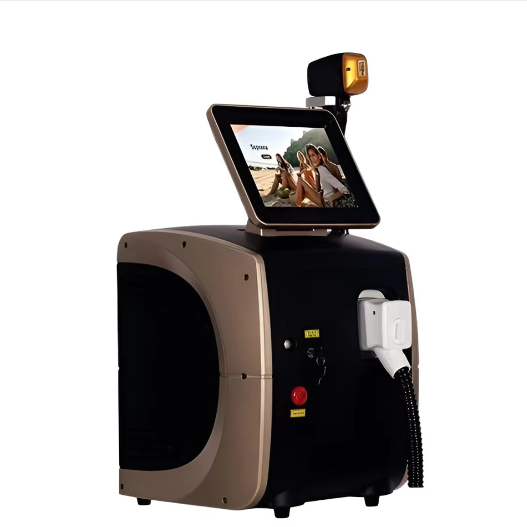 Machine d'épilation laser à diode professionnelle 4500W 755 808 1064nm Ice Titanium 4 longueurs d'onde