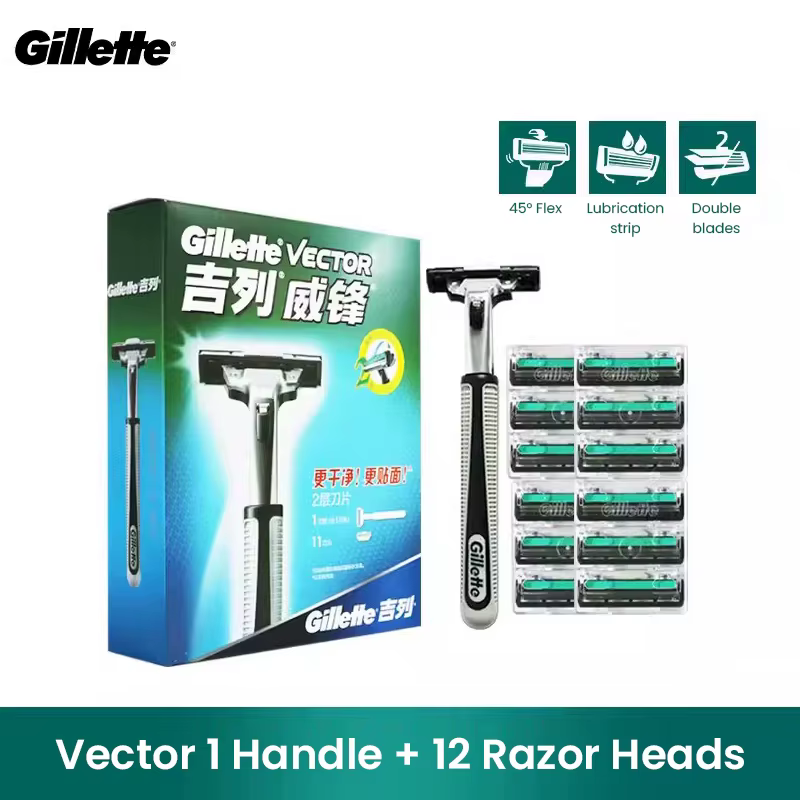 Ensemble de rasoir Gillette Vector 2 avec lames de rasage