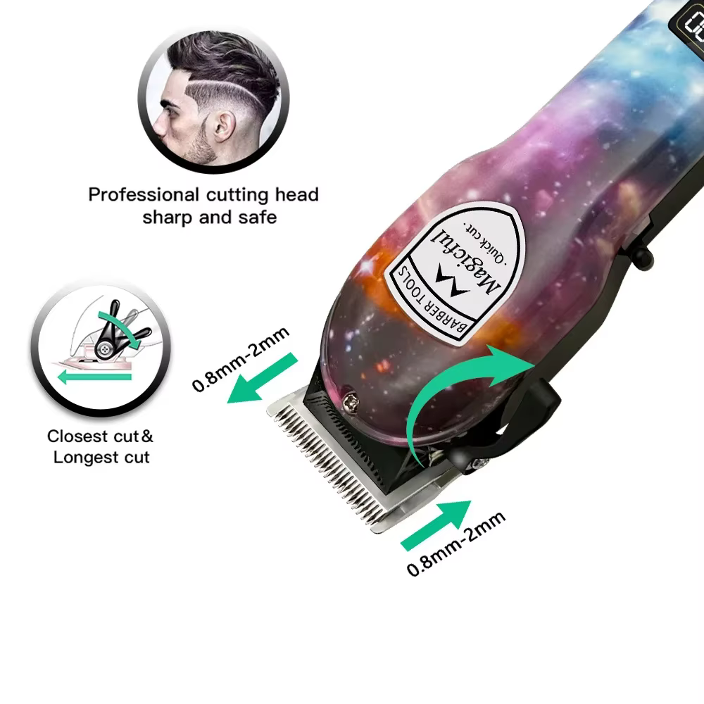 Magiccomparator-Tondeuse à cheveux électrique réglable pour homme