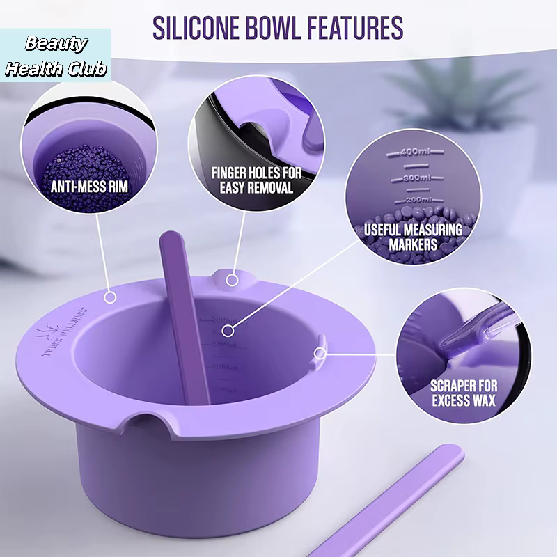 Bol en silicone épais et résistant à la chaleur pour chauffe-cire
