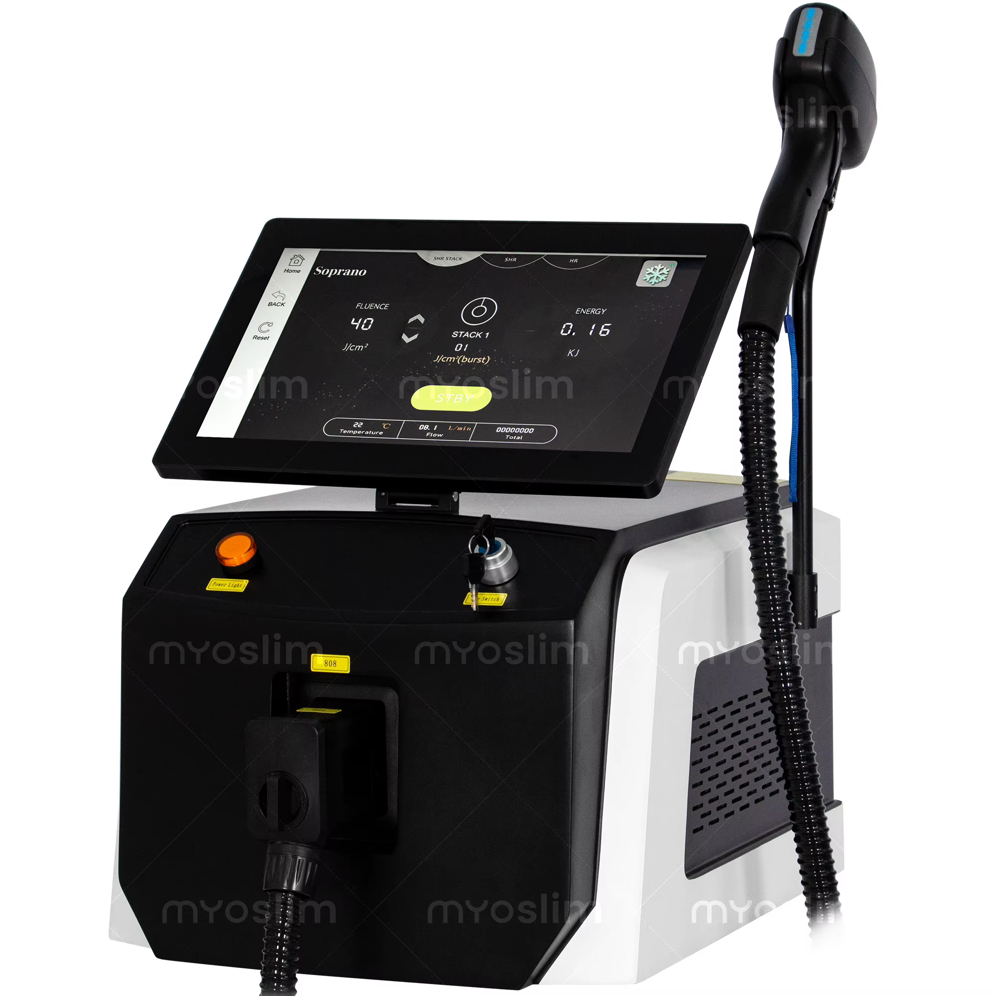 Machine d'épilation au laser à diode FAC 4 longueurs d'onde 755 808 940 1064 nm