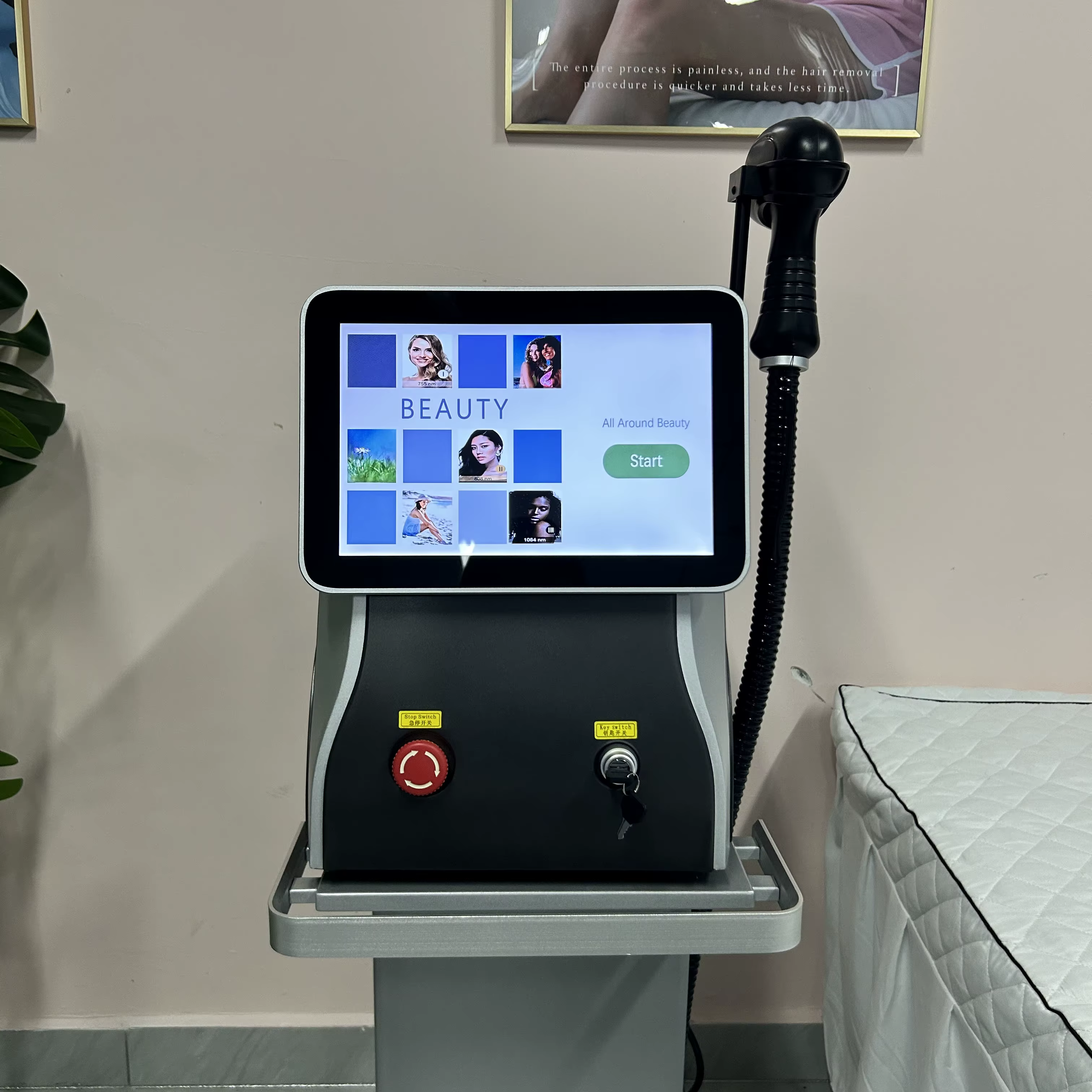 Machine d'épilation laser professionnelle 10 barres