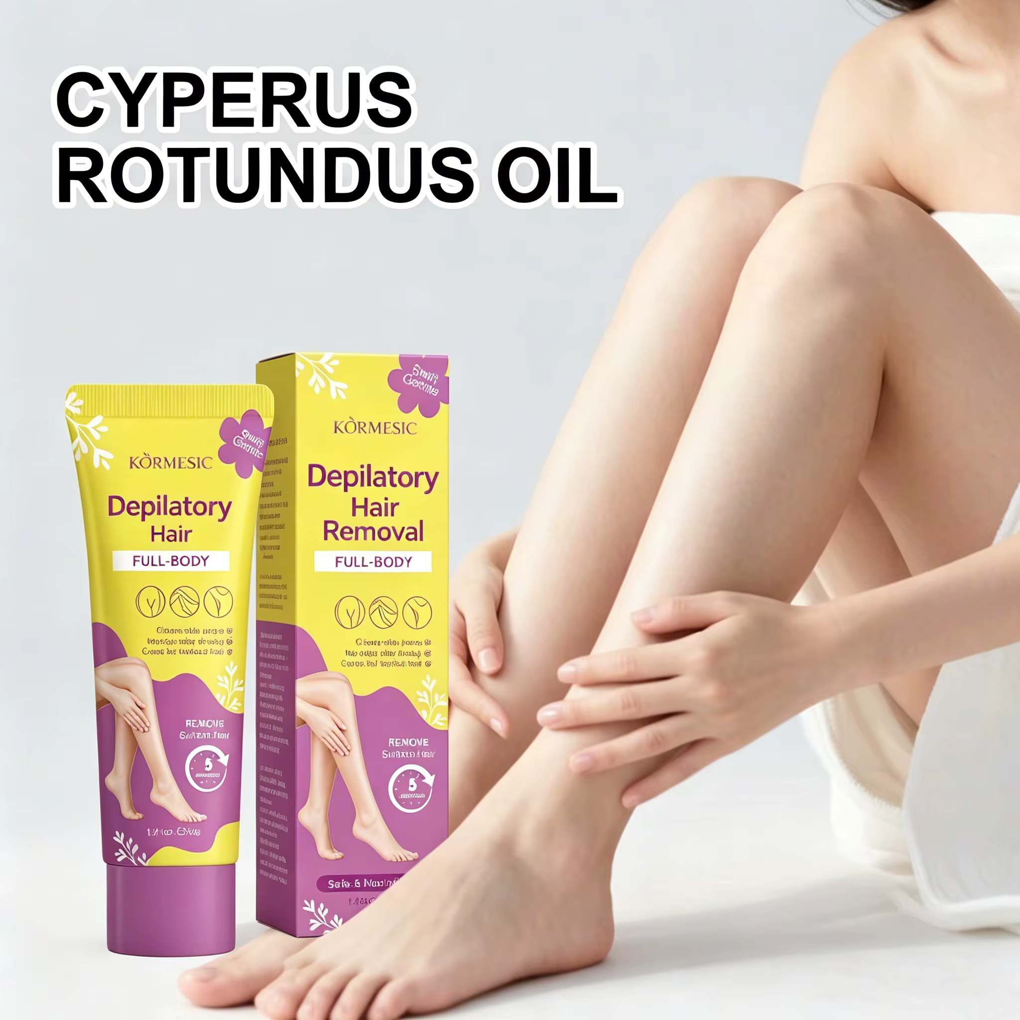 Épilateur corporel rapide et doux en 5 minutes