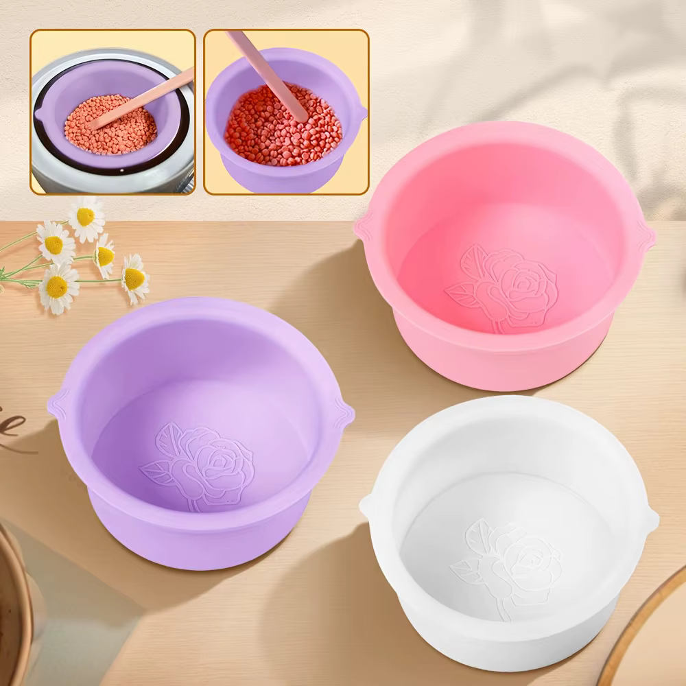 Bols en Silicone chauffe-cire résistant à la chaleur épilation cire remplacement Pot