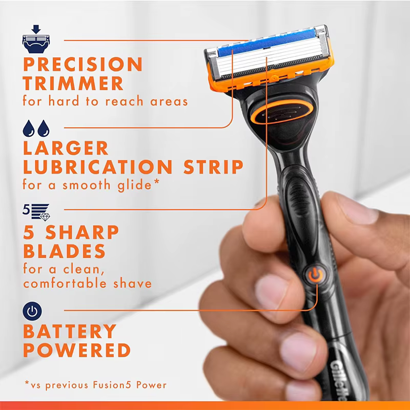 Rasoir Gillette Fusion 5 FlexBall Power à 5 lames avec revêtement