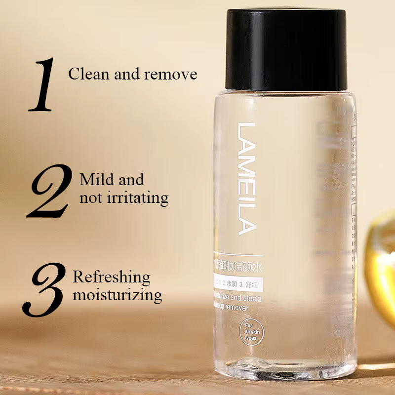 Eau Démaquillante pour le Visage, Nettoyage en Profondeur, Démaqucorporelle pour les Yeux, les Lèvres, Doux, Sans Irritation, 60ml