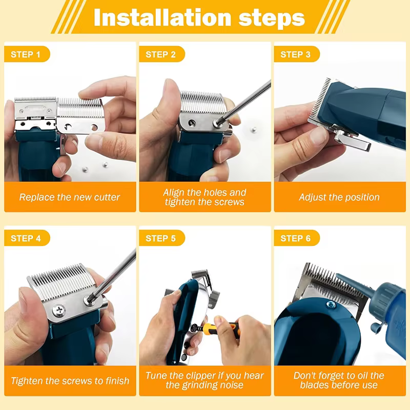 Lames pour lames de rechange Wahl Precision compatibles avec les lames de rechange Wahl MC3 lame de tondeuse à 2 trous