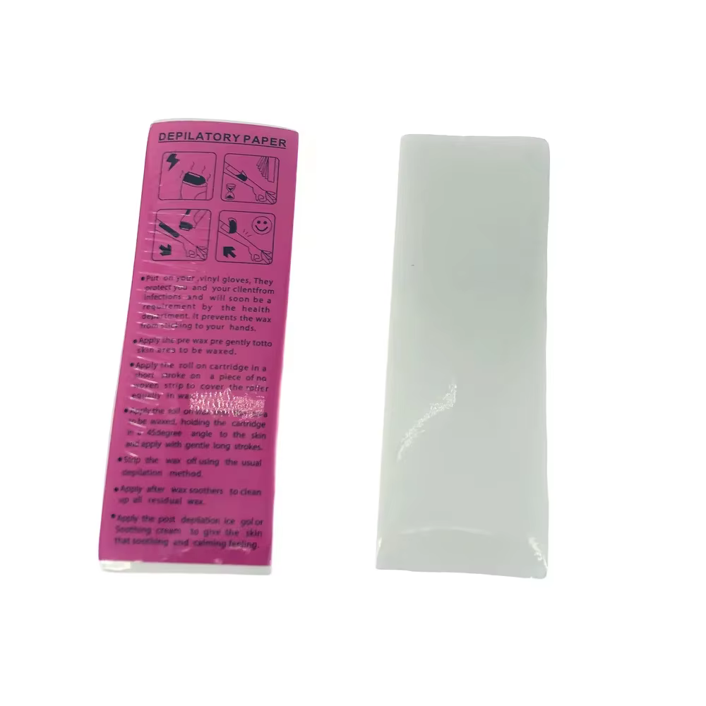 100 pièces épilation non tissé corps tissu cheveux enlever cire rouleaux de papier haute qualité