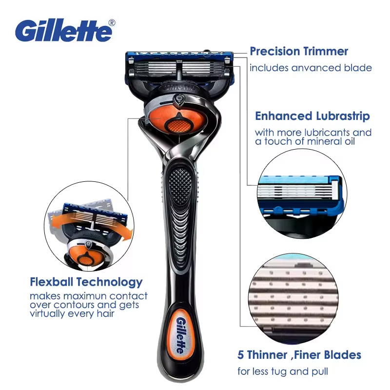 Gillette Fusion 5 Proglide rasoir manuel sécurité rasage