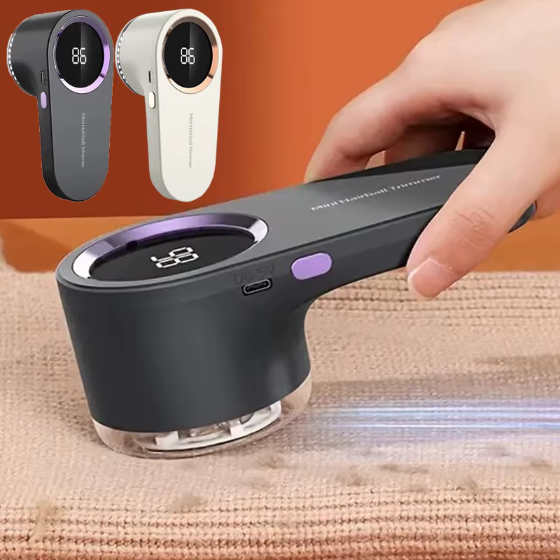 Boule d'épilation portable | Rasoir et tondeuse à vêtements à affichage numérique rechargeable par USB