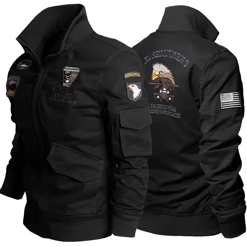 Veste de moto tactique pour hommes, coupe-vent militaire de pilote de l'armée de Combat SWAT, manteau Cargo multi-poches d'automne pour motard en plein air