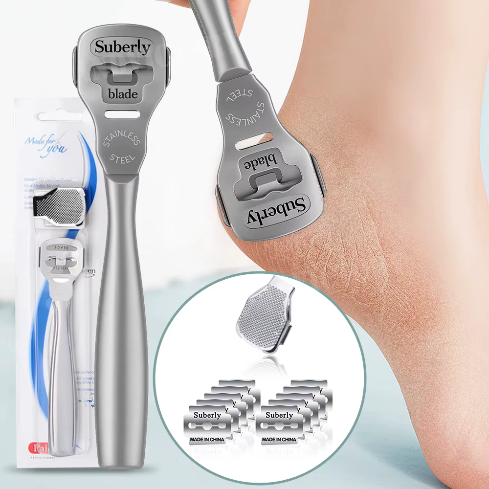 Rasoir pour les pieds, dissolvant de callosités