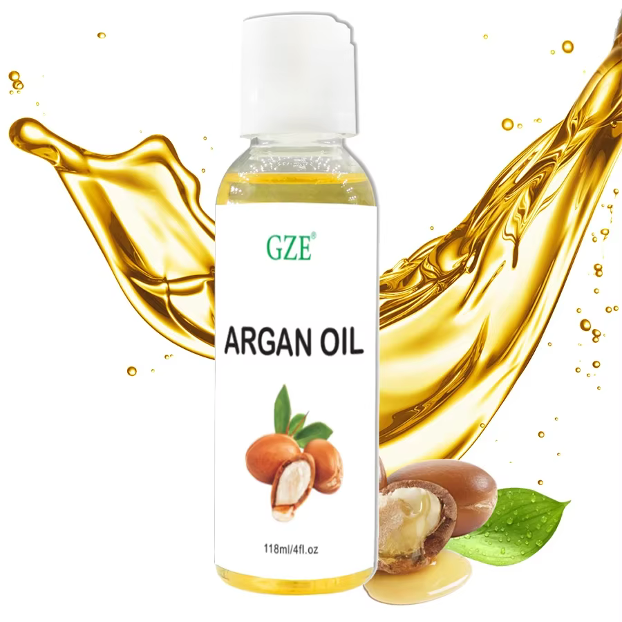 GZE Huile d'argan marocaine biologique Hydratant pur pressé à froid vierge de qualité supérieure pour peau sèche