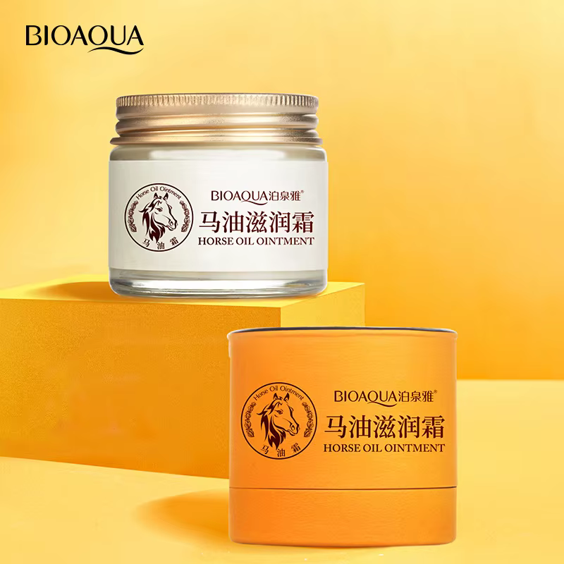 BIOAQUA huile de cheval crème pour le visage Anti-rides hydratant visage blanchissant main pied sérum crèmes de soin visage corps soins de la peau