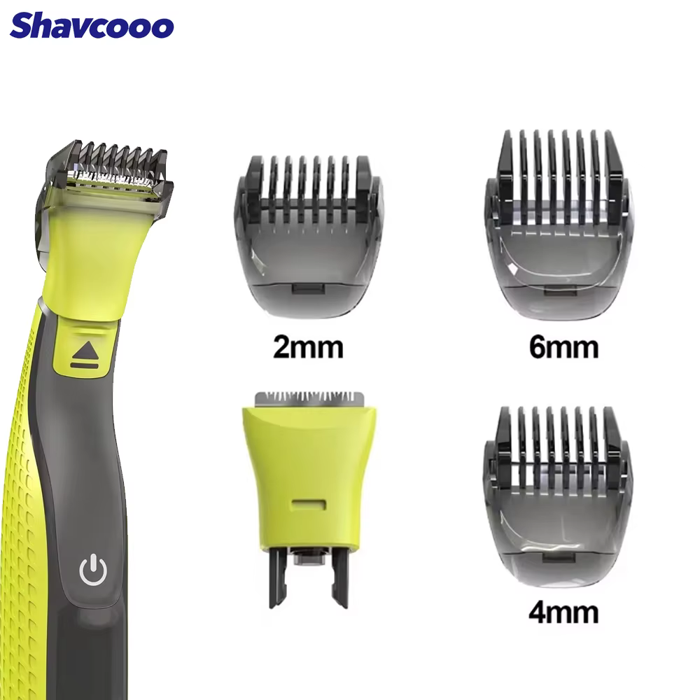 Tête de rasage remplaçable pour une lame avec peigne de sécurité 3 longueurs têtes de tondeuse à barbe OneBlade QP2630/QP2520/QP2834/QP6531/QP6520