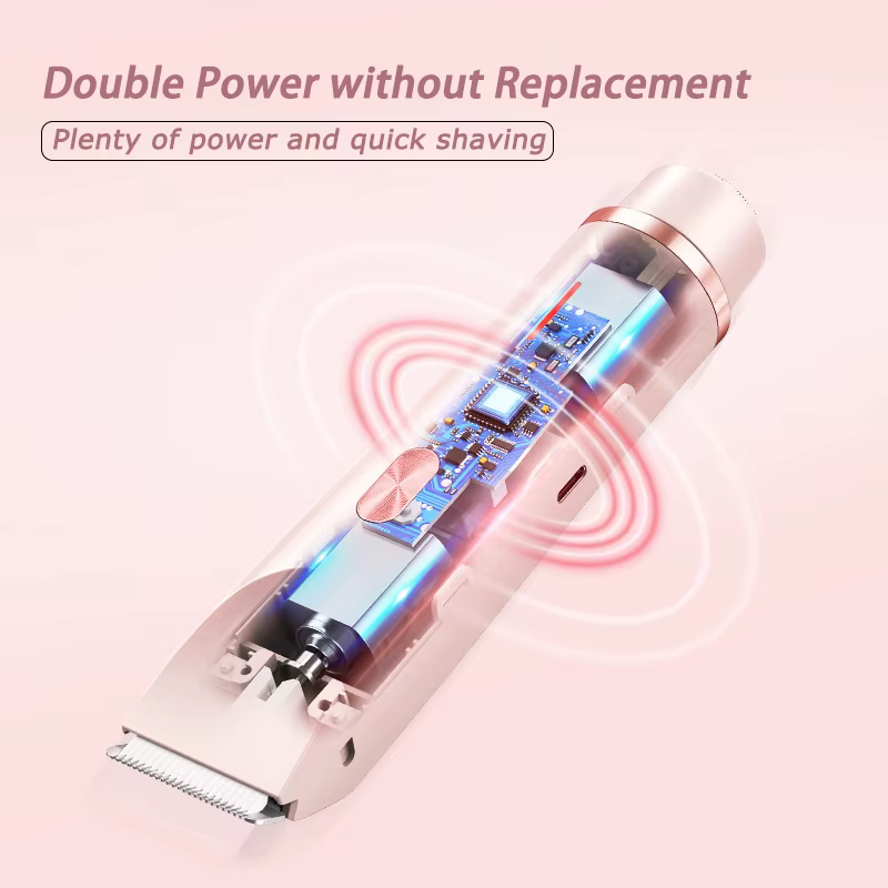 Rasoir électrique double tête pour femme