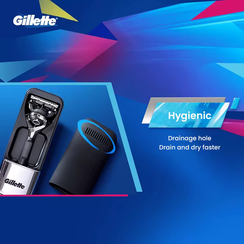 Étui de voyage portable pour rasoir manuel Gillette, boîte de rangement de protection pour rasoir, Gillette ktMagnetic Mach 3 Vector 3