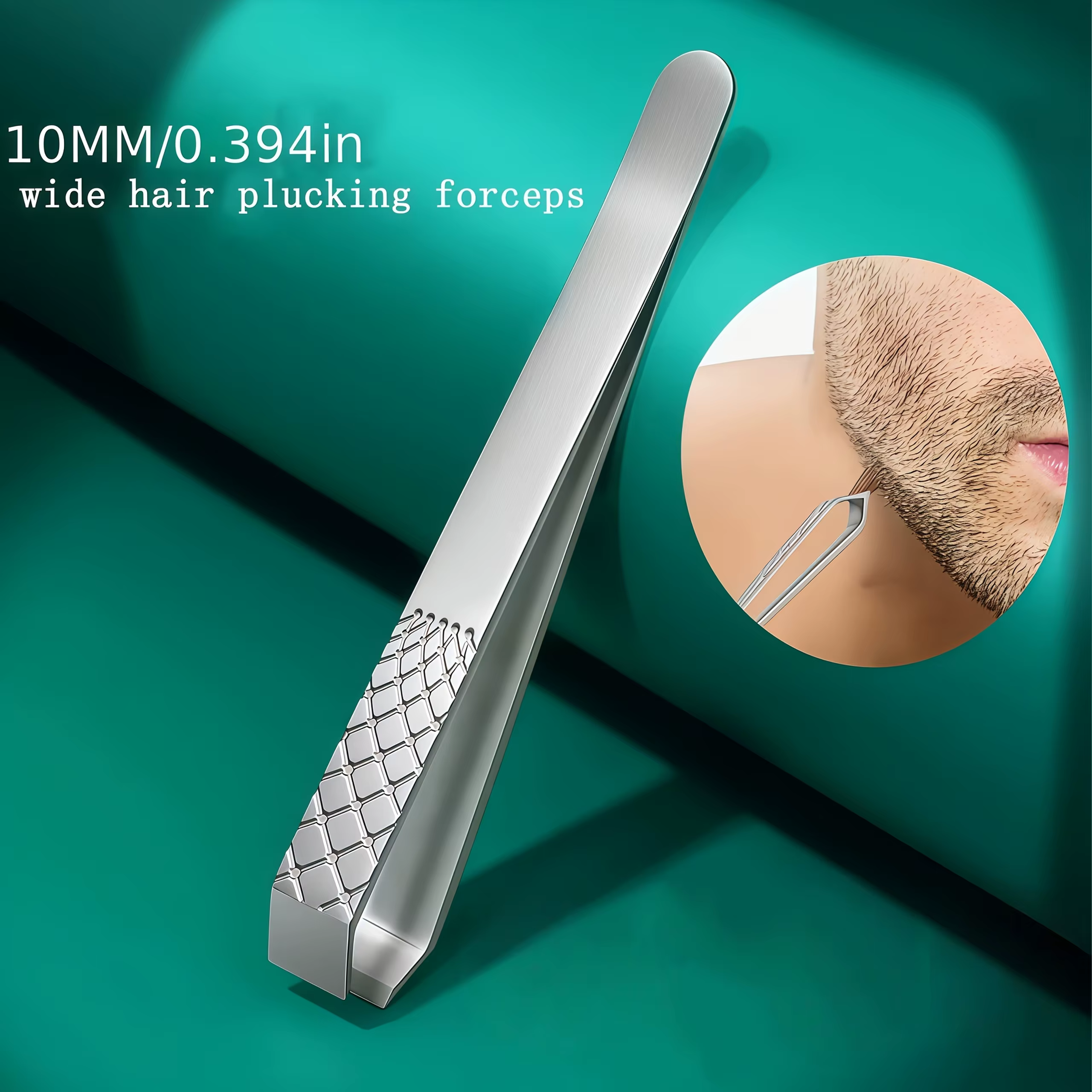 Épilateur et rasoir en acier inoxydable à large ouverture de 10 mm - Poignée ergonomique