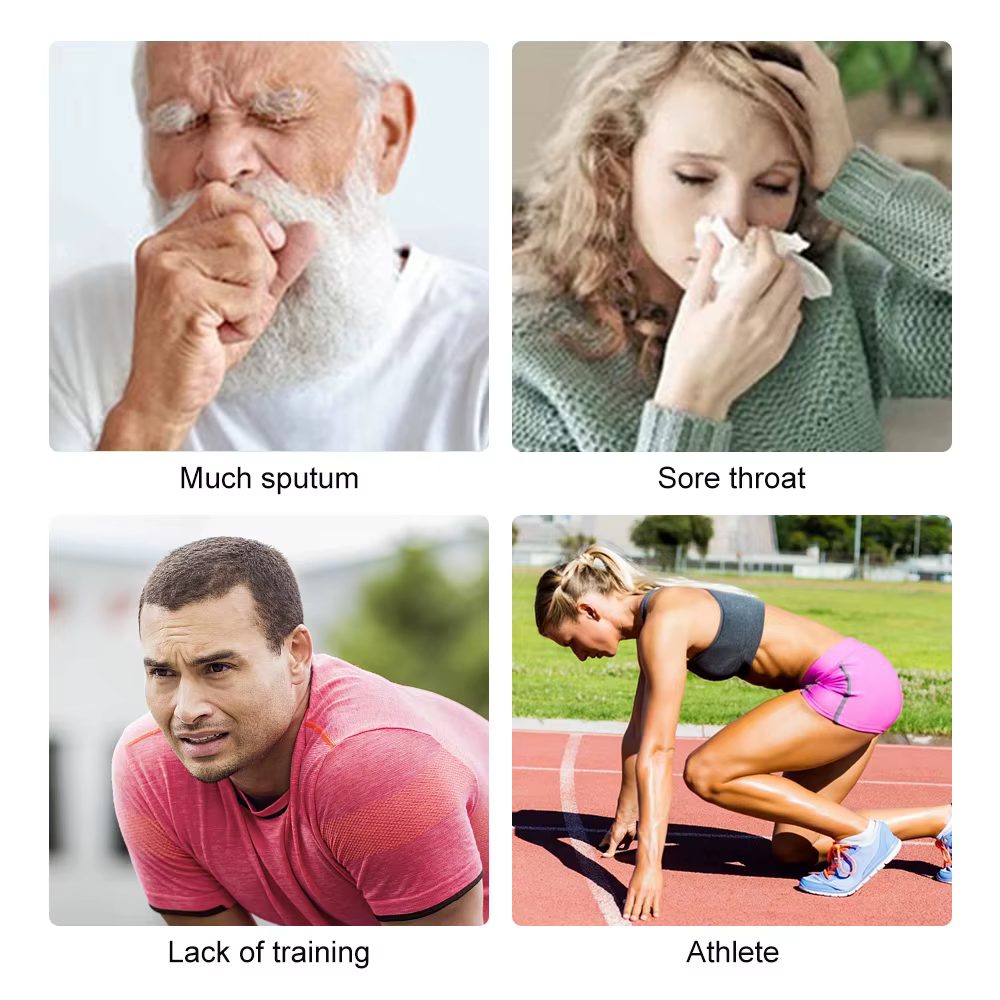 Entraîneur de respiration pulmonaire Portable, exercice musculaire inspiratoire, thérapie respiratoire, appareil d'entraînement de la respiration de la Pneumonia, soins de santé