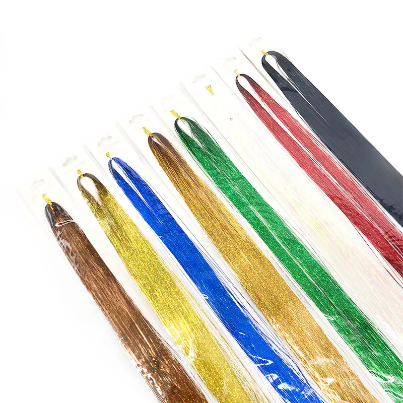 Kit de guirlandes de cheveux scintillantes et brillantes, arc-en-ciel pour femmes, Extension capillaire scintillante colorée, accessoires éblouissants pour tressage