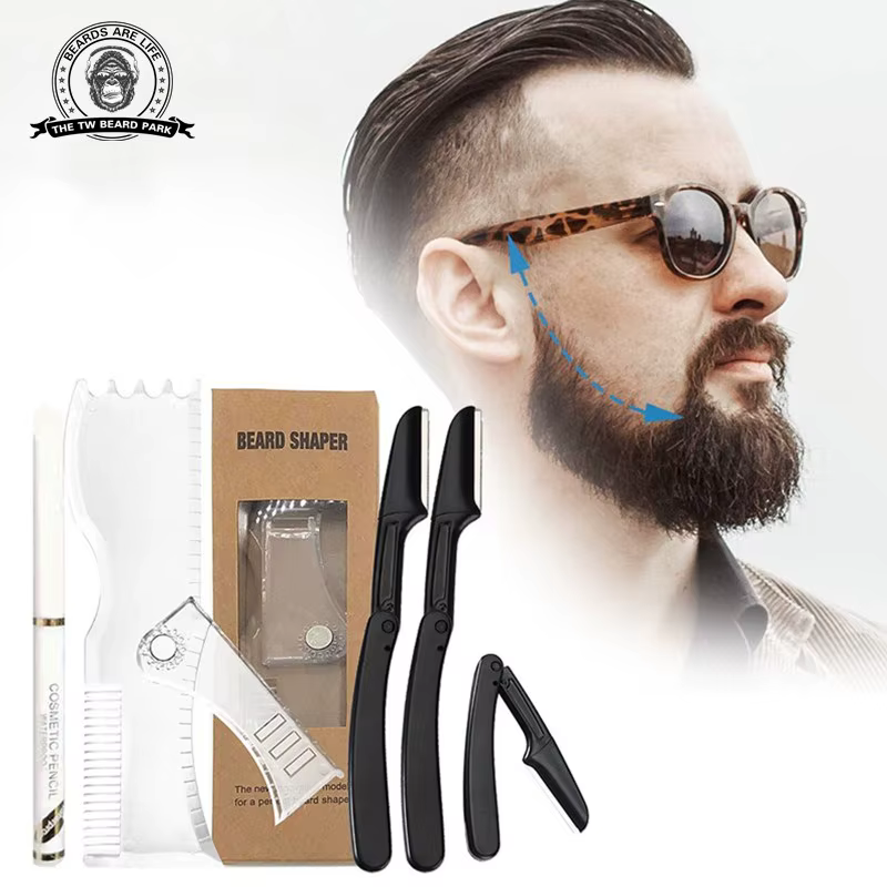 Kit de modelage de barbe – Outil complet de mise en forme et de coiffage – Shaper réglable