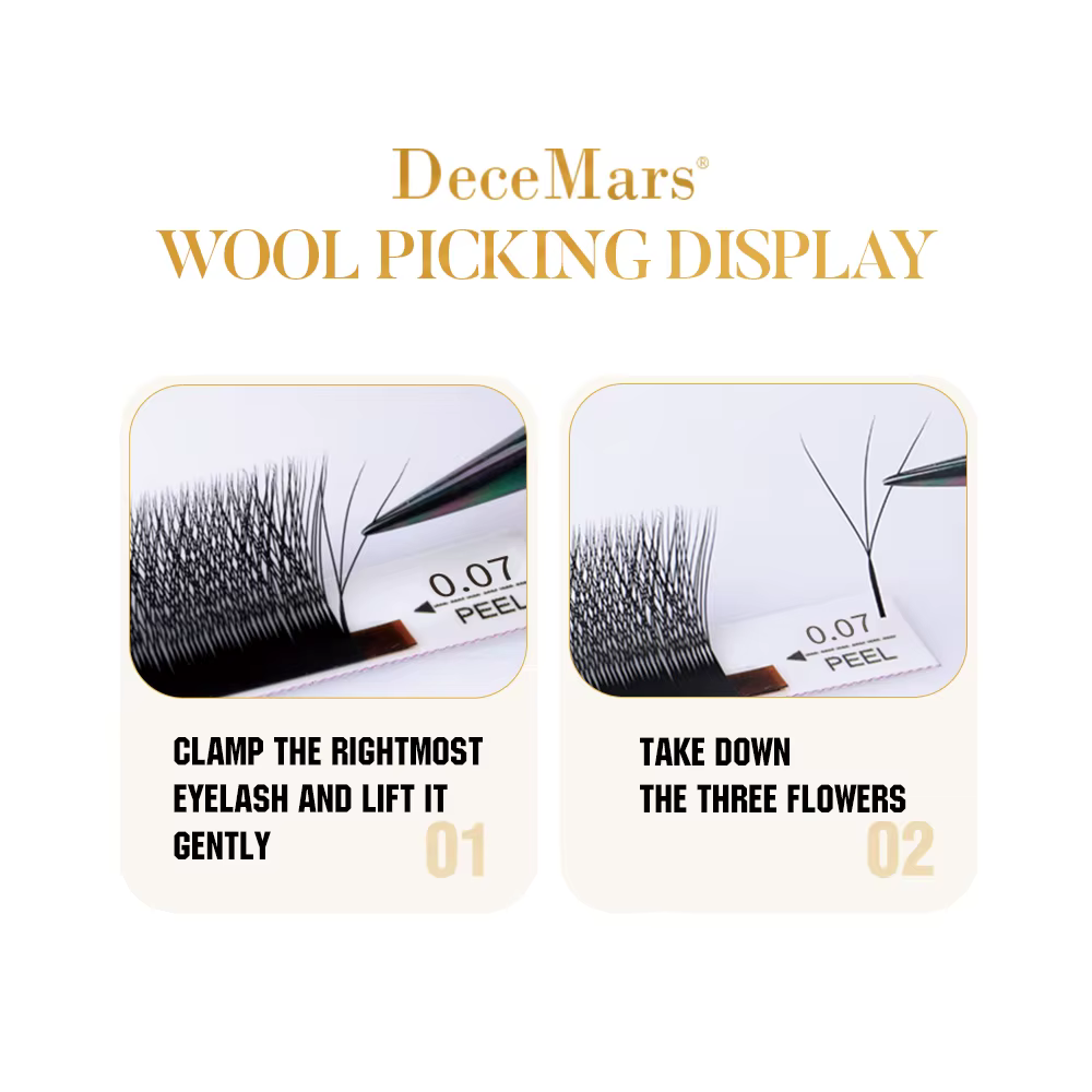 3DW/4DW/5DW/6DW/NOUVEAU 6DW/7DW/8DW/NOUVEAU 8DW/9DW/10DW/NOUVEAU 10DW Extension de cils pour le maquillage