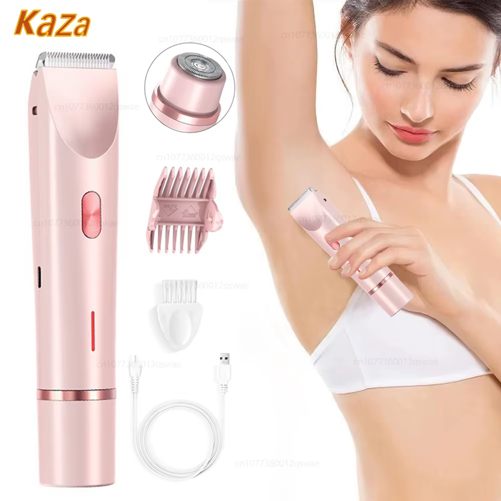 Rasoir électrique à double tête pour femme