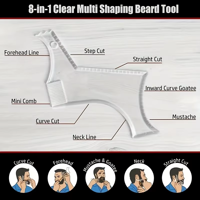 Peigne de mise en forme de barbe pour hommes
