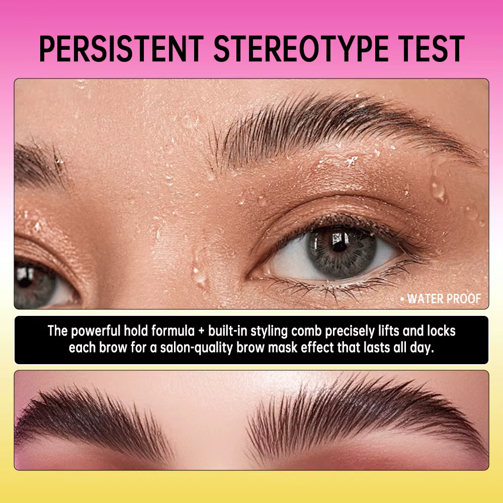 Gel de stratification des sourcils avec peigne