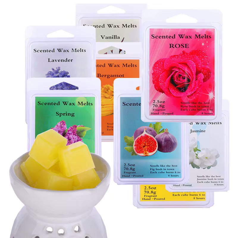 Cubes de cire solides parfumés aux huiles essentielles végétales, matériau pour bougies DIY, purificateur d'air, relaxant, parfum d'ambiance pour la maison, cires fondantes