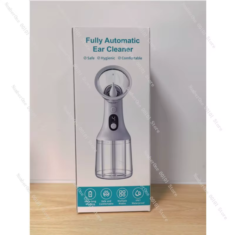Kit de nettoyage automatique des oreilles, nettoyeur d'oreilles électrique à impulsions portable pour adultes et enfants, irrigateur manuel