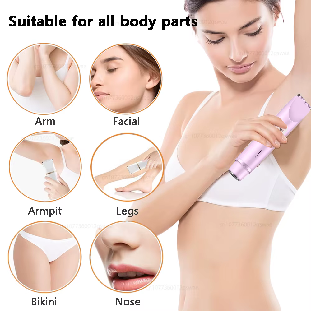 Rasoir électrique pour femmes à double tête