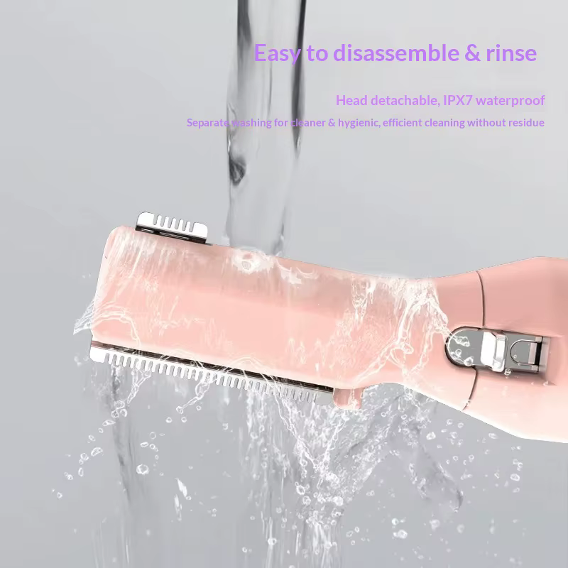 Tondeuse à sourcils électrique portable avec double tête de coupe, rasoir de façonnage des sourcils lavable, outils de rasage