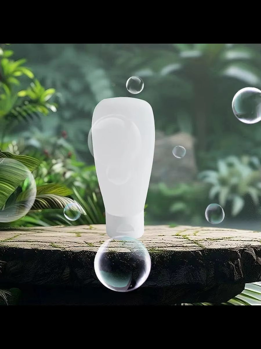 1/4 pièces 60ML 100ML velours voyage recharge bouteille cosmétiques lavage du visage Gel douche Tube Flip-Top Lotion presser tuyau bouteille