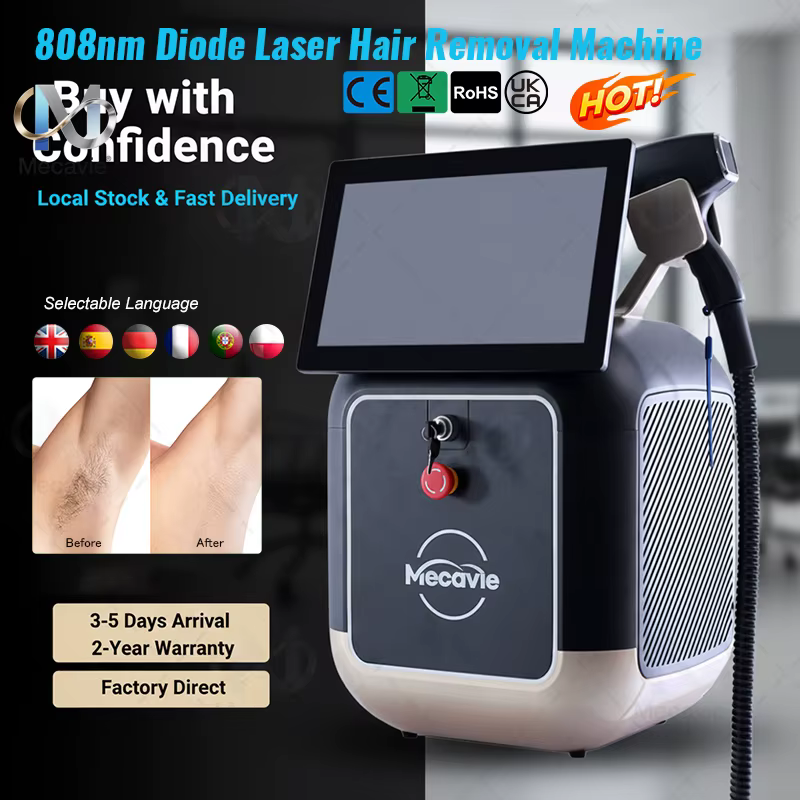 Appareil d'épilation au laser à diode 2026 808 5000W pour l'élimination des tatouages