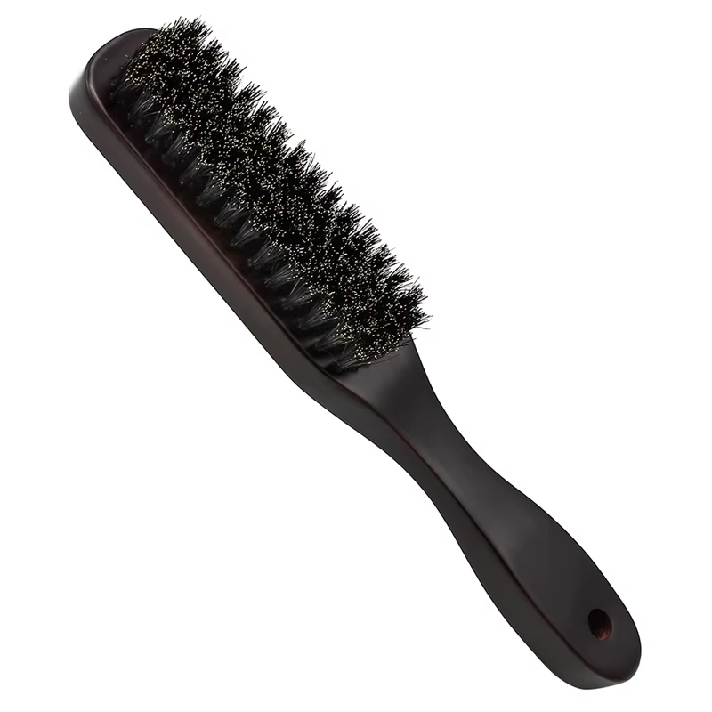 Manche en bois poils de sanglier barbe brosse outil de rasage