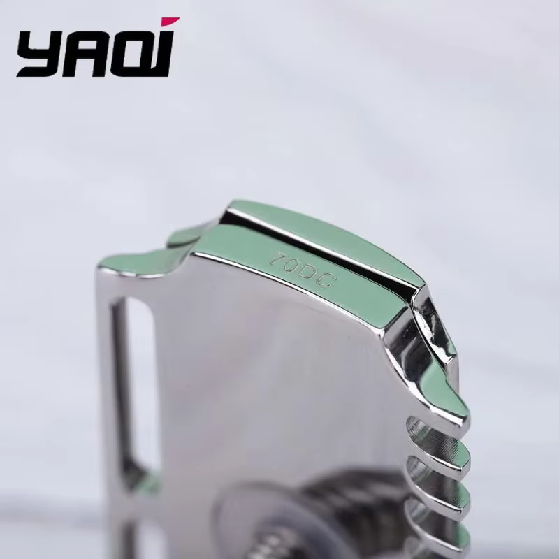 YAQI Vostok 70DC tête de rasoir de sécurité 316 acier inoxydable poli double peigne avec écart de lame de 0.7mm pour un rasage fluide