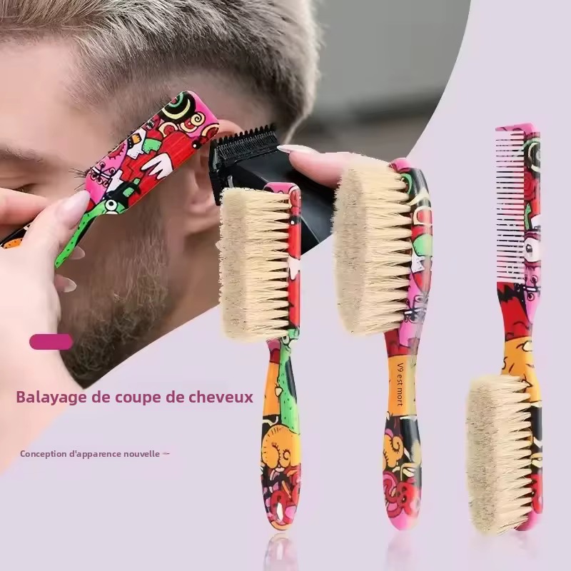 Brosse à barbe de barbier pour hommes