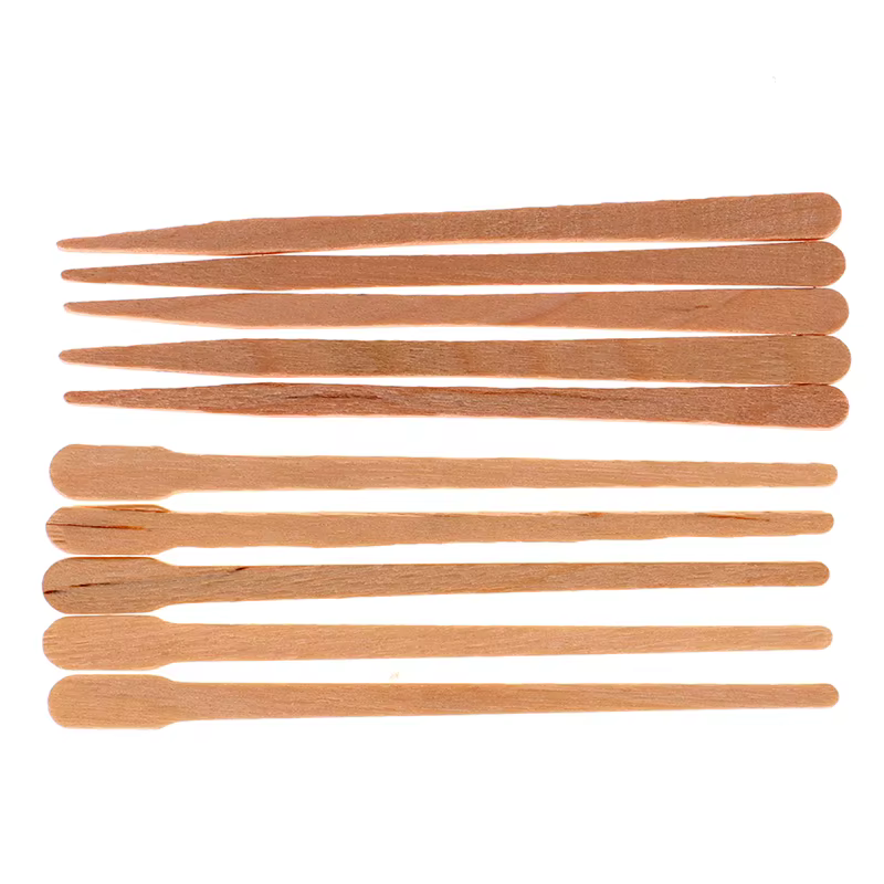Bâtons d'épilation jetables en bois pour femmes