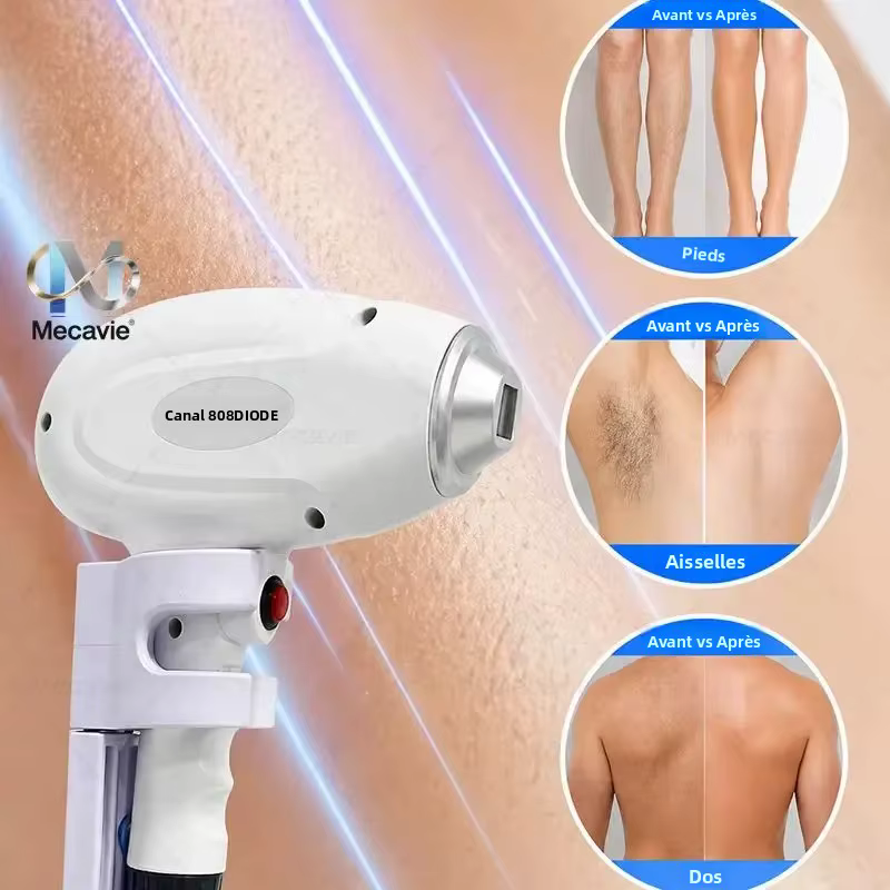 Mini Épilateur Laser Diode 808 nm Ice Platinum 4000W pour Épilation et Rajeunissement Cutané avec Réservoir d'Eau Externe 2026