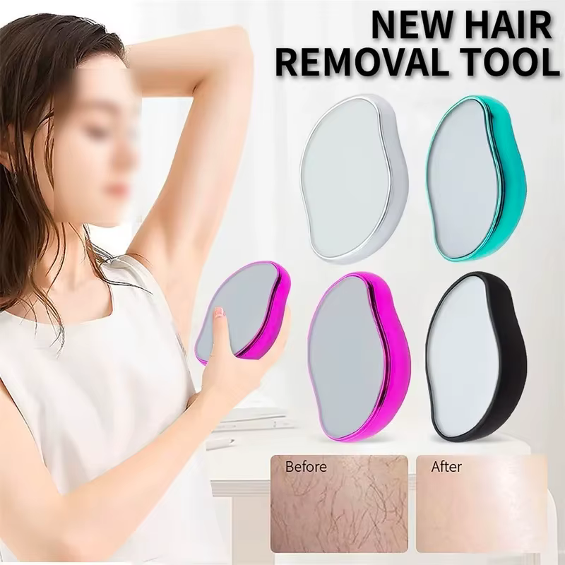 Appareil d'épilation à la fibre de verre nano pour usage domestique | Outil de perte de cheveux unisexe doux pour la