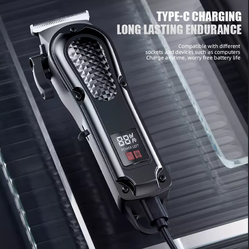 Tondeuse à cheveux électrique professionnelle pour la rasage de la tête et l'auto-toilettage
